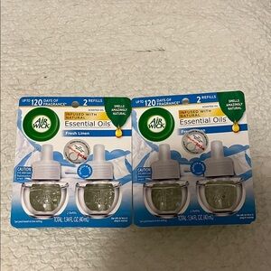 NWT Air Wick Fresh Linen Scented Oil Refills